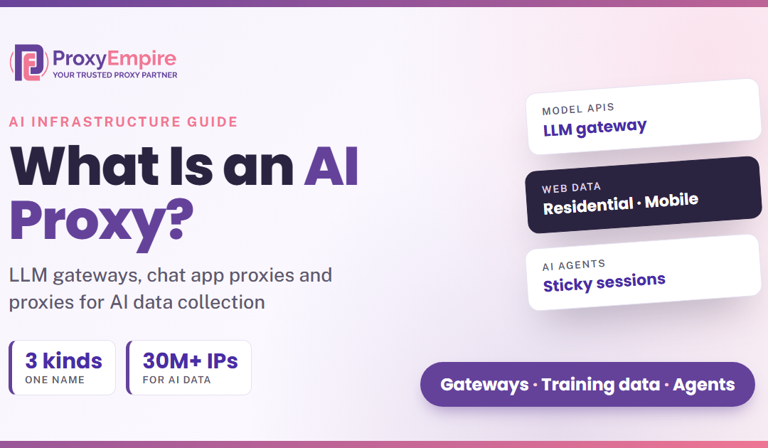 What Is an AI Proxy? LLM Gateways, Chat App Proxies and Proxies for AI Data