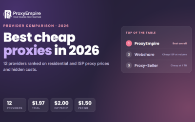Best Cheap Proxies in 2026: 12 Providers Compared