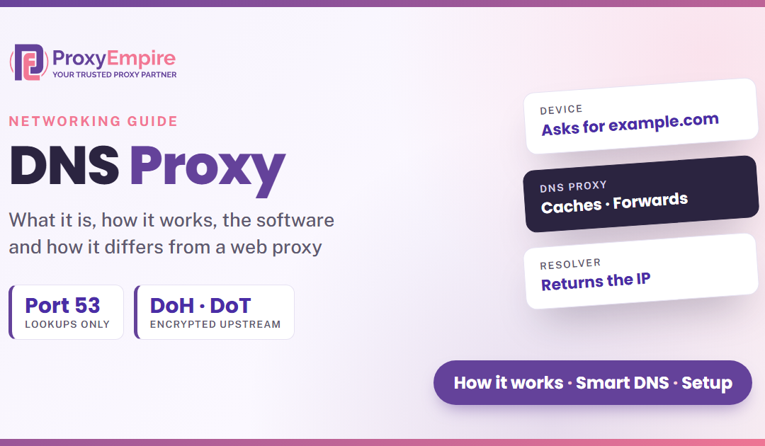 What Is a DNS Proxy? How DNS Proxy Servers Work, and DNS vs Web Proxies