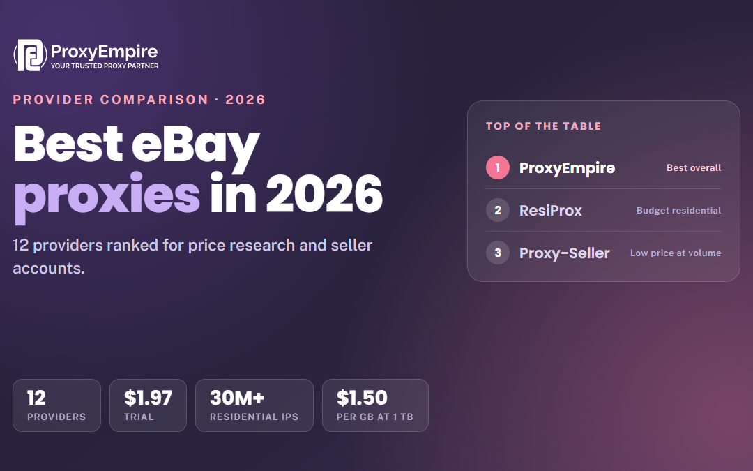 Best eBay Proxies in 2026: 12 Providers Compared