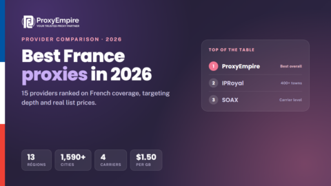 France proxies comparison 2026 - residential, mobile, datacenter and static French IPs