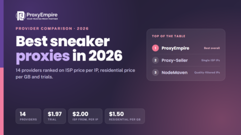 Best sneaker proxies 2026 - ISP and residential sneaker proxy providers compared on price, targeting and trials