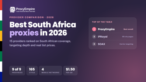 South Africa proxies comparison 2026 - residential, mobile and datacenter South African IPs