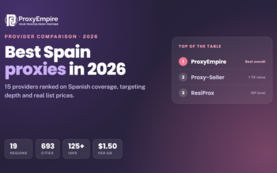 Best Spain Proxies in 2026: 15 Providers Compared