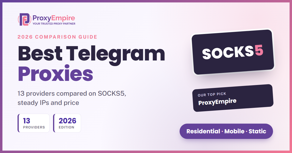 Best Telegram Proxy Services in 2026: 13 Providers Compared