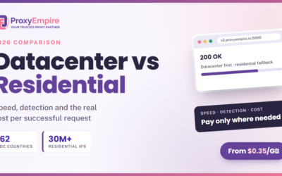 Datacenter Proxies vs Residential Proxies: Speed, Detection and Real Cost
