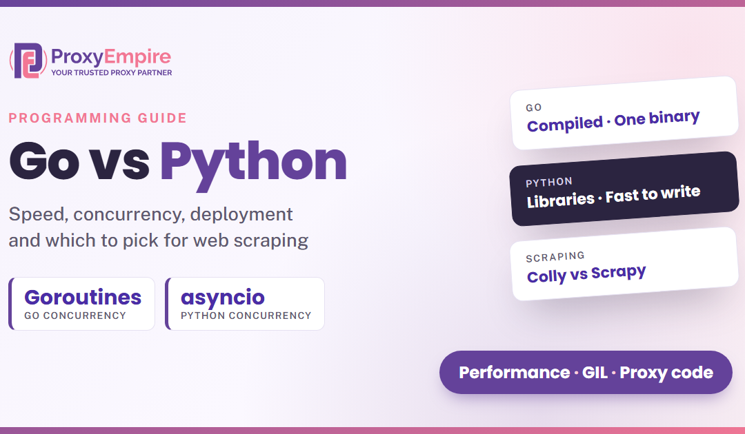 Go vs Python in 2026: Key Differences, Performance and Web Scraping