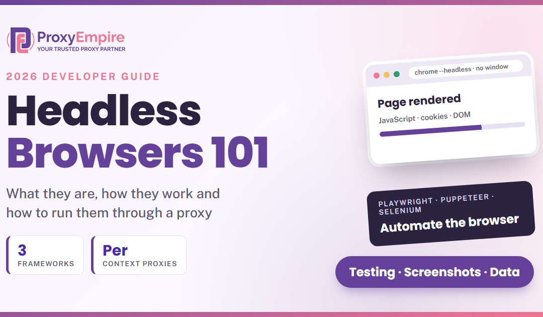 Headless Browsers 101: What a Headless Browser Is, How It Works and How to Use One with a Proxy