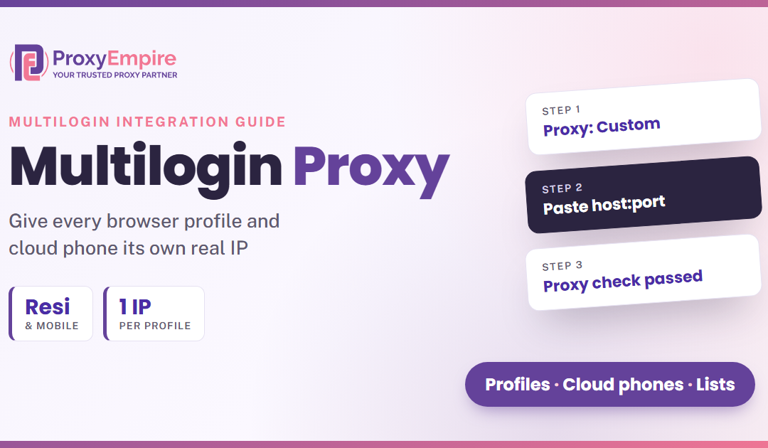 Multilogin Proxy Setup: How to Use ProxyEmpire with Multilogin