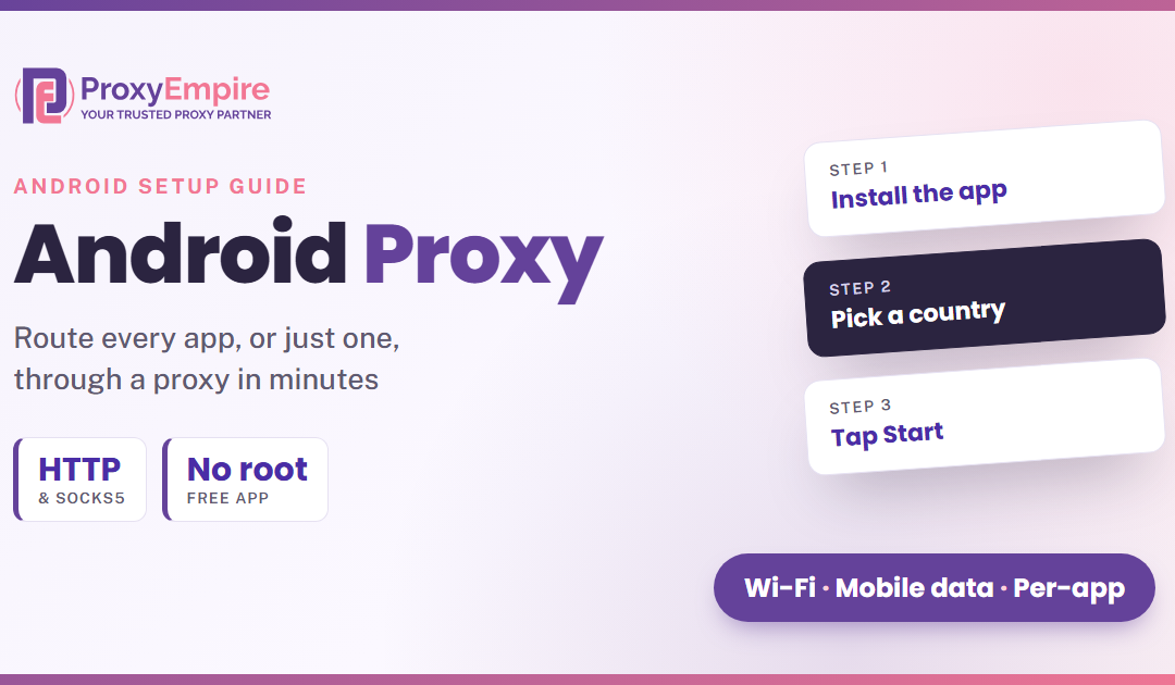 Android Proxy Settings: How to Set Up a Proxy on Android