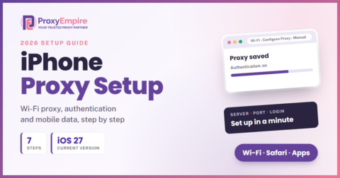 How to set up a proxy on an iPhone: Wi-Fi proxy settings with authentication