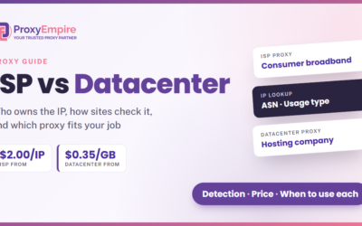 ISP vs Datacenter Proxies: Differences, Detection, Price and Which to Choose