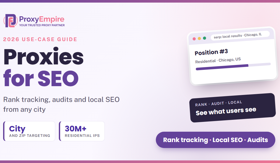 Proxies for SEO: How SEO Proxies Power Rank Tracking, Audits and Local SEO
