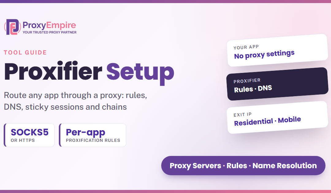 Proxifier Guide: How to Set Up a Proxy, Proxification Rules, DNS and Chains