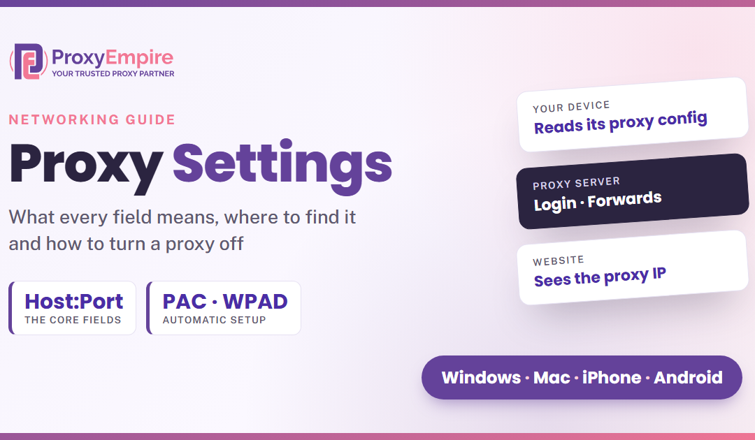 What Are Proxy Settings? Meaning, Every Field and Where to Find Them