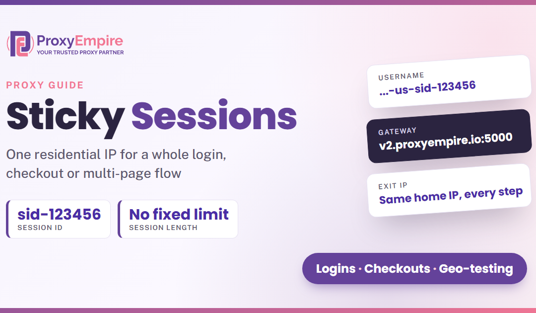 What Is a Sticky Residential Proxy? How Sticky Sessions Work and When to Use Them