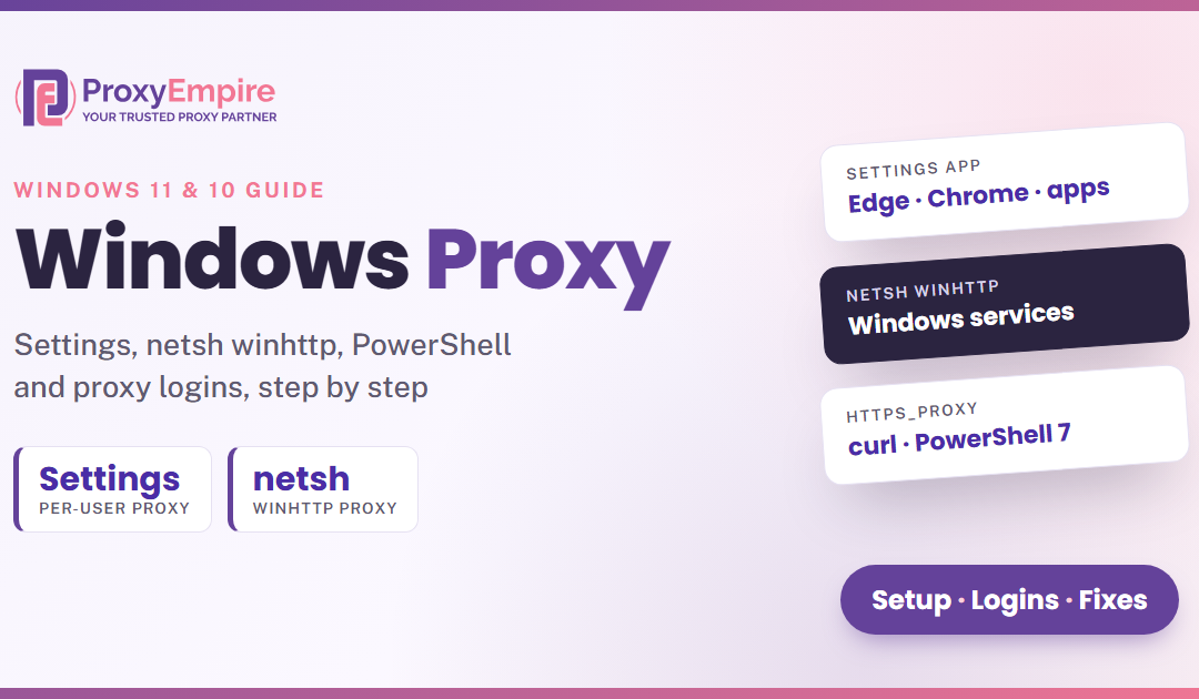 Windows Proxy Server Settings: How to Set Up, Manage and Turn Off a Proxy in Windows 11 and 10