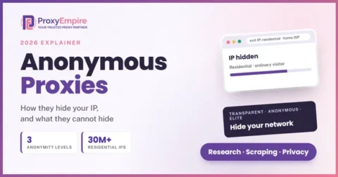 Anonymous proxies explained: hiding your IP, elite proxies and their limits