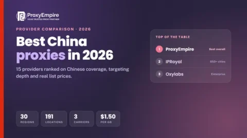 China proxies comparison 2026 - residential, mobile and datacenter Chinese IPs