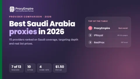 Saudi Arabia proxies comparison 2026 - residential and mobile Saudi IPs on stc, Mobily, Zain and salam