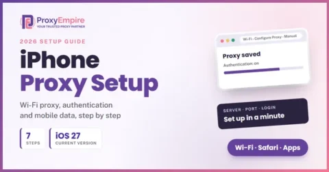 How to set up a proxy on an iPhone: Wi-Fi proxy settings with authentication