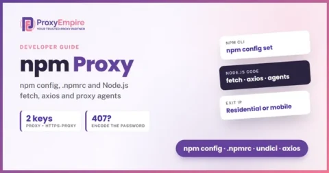 npm proxy and Node.js proxy authentication guide by ProxyEmpire