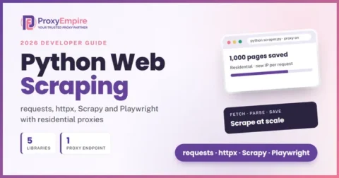 Python web scraping with residential proxies: requests, httpx, Scrapy and Playwright code examples
